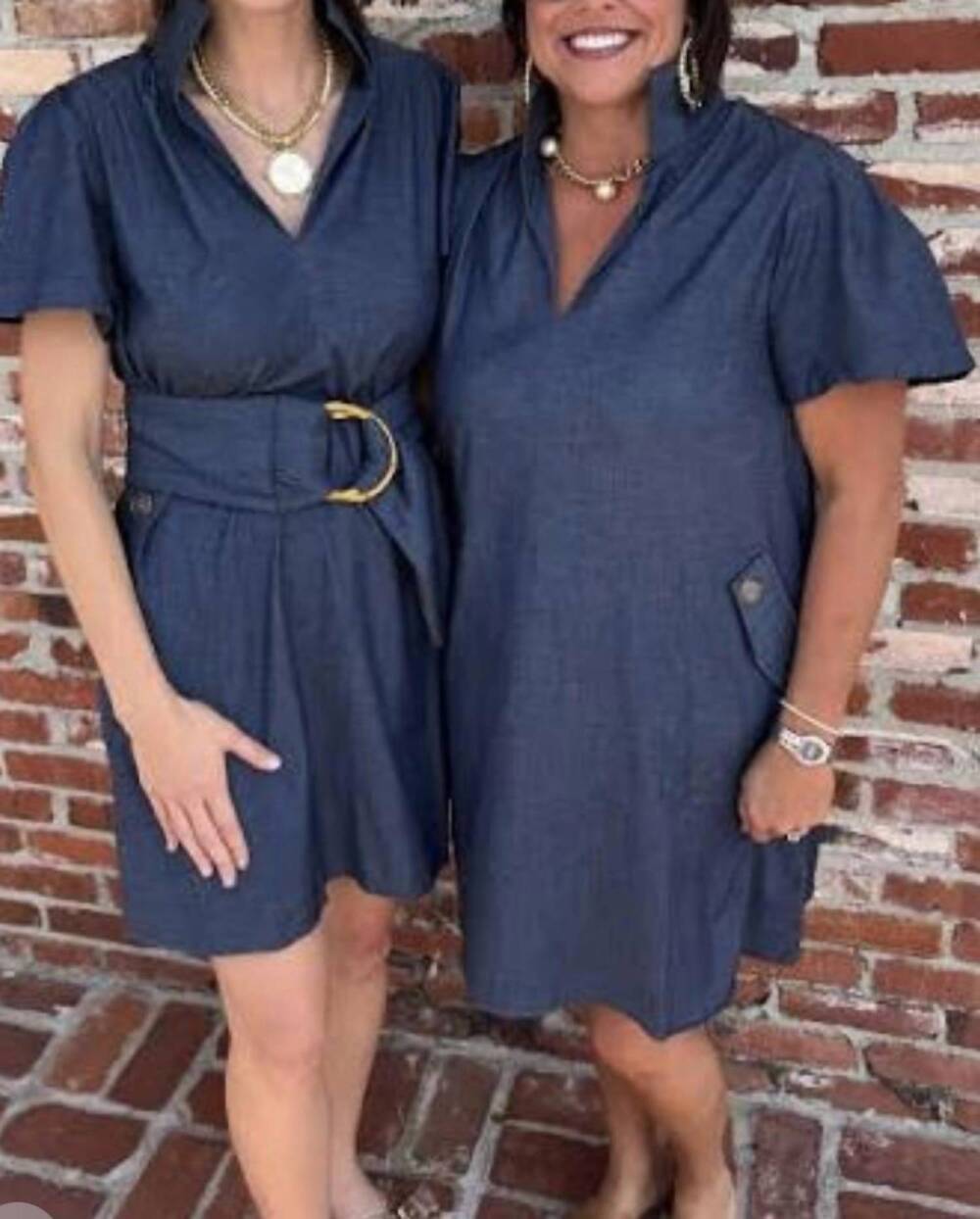 NEW HOLLY SHAE DESIGN brooke dress in denim